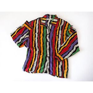 Vintage Anne Klein silk shirt, size 8